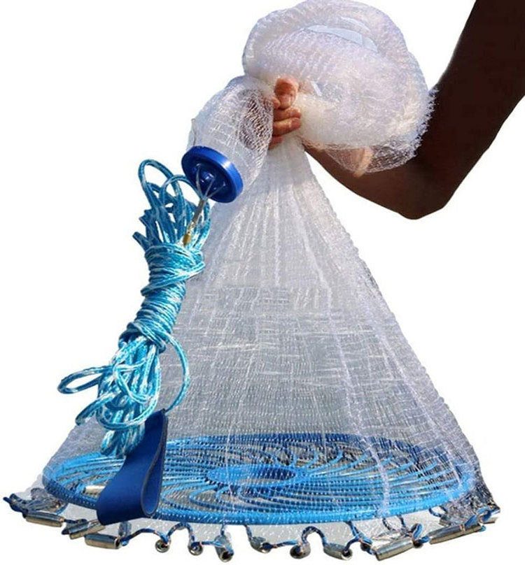 Sale Hand Cast Net fishing Throw Catch Drawstring Casting Fishing Net China Fish Trap Net Nylon Price