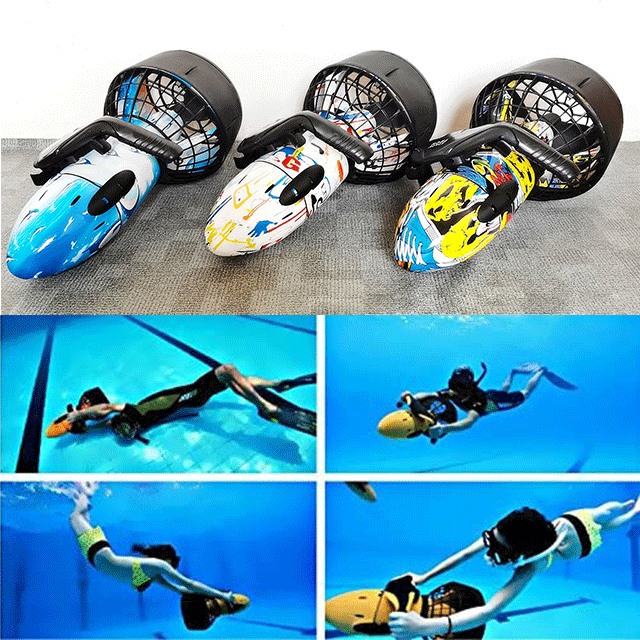 Underwater motor sea scooter scuba diving equipment 300W mini water scooter underwater propeller RC submarine booster