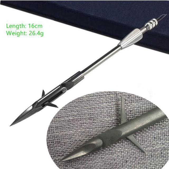 Fish darts fishing slingshot bullet darts 5.9inch /15cm Bow Arrowheads Stainless Steel outdoor Fishing Catapult Dart Arrow Heads