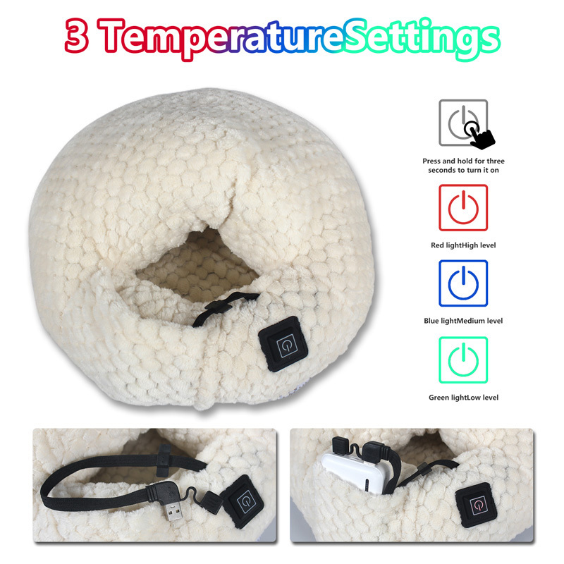 2024 New Warmer With Heating Foot Warmer Cozy USB Electrical warmer Flannel Fleece Heating Feet Warmer