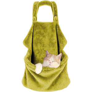 Hot selling in US Puppy Sling Cat Carrier, Outdoor Hands Free Chest Apron Sleeping Bag Cat Bag apron