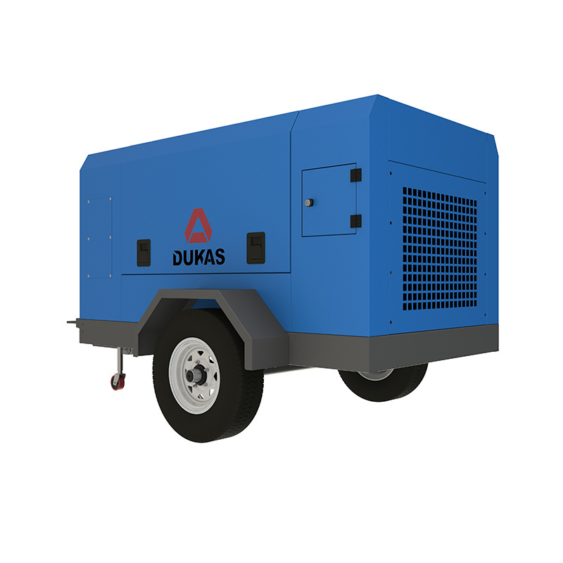 Outdoor Work Mining High Pressure Portable Electric Screw Air Compressor With Multi Configurations