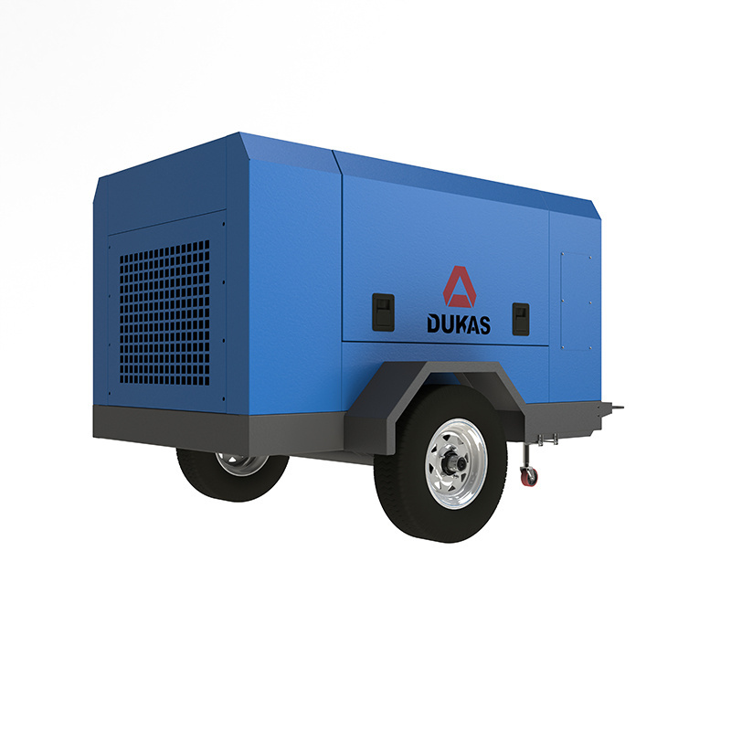 Outdoor Work Mining High Pressure Portable Electric Screw Air Compressor With Multi Configurations