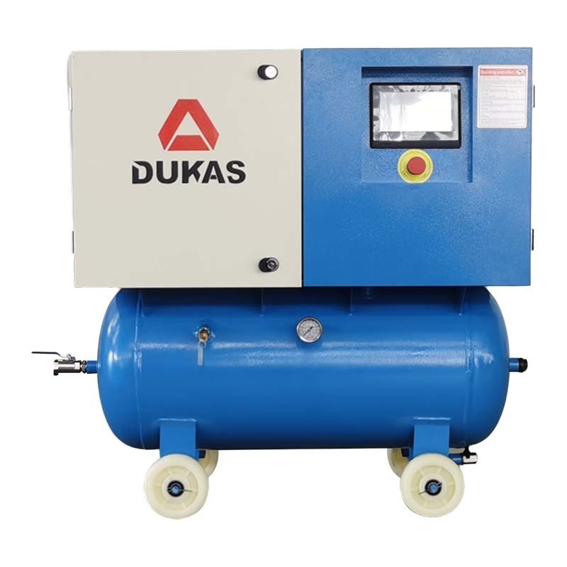 Portable 2-In-1 Air Compressor Multi Specifications Optional Screw Air Compressor With Tank And Dryer