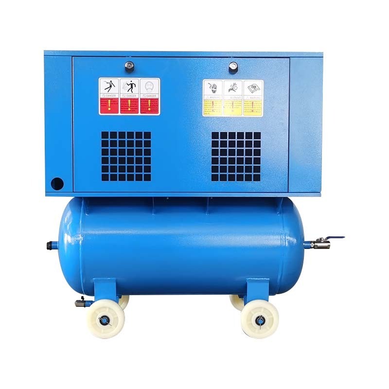 Portable 2-In-1 Air Compressor Multi Specifications Optional Screw Air Compressor With Tank And Dryer