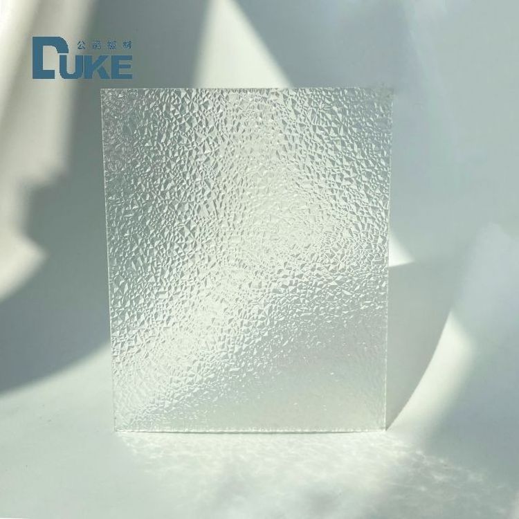 Stone Textured Clear V-Shaped striped  acrylic sheet Extruded Sheets