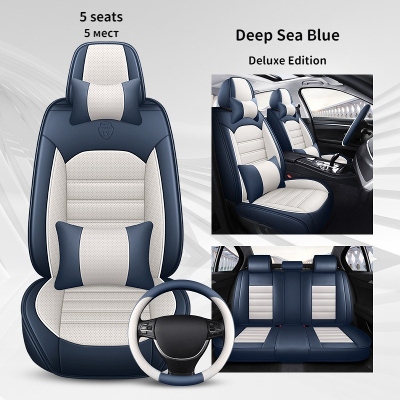 Breathable Napa Leather Universal Car Seat Covers For Jeep Grand Cherokee Wrangler Patriot Compass Commander Car Accessories