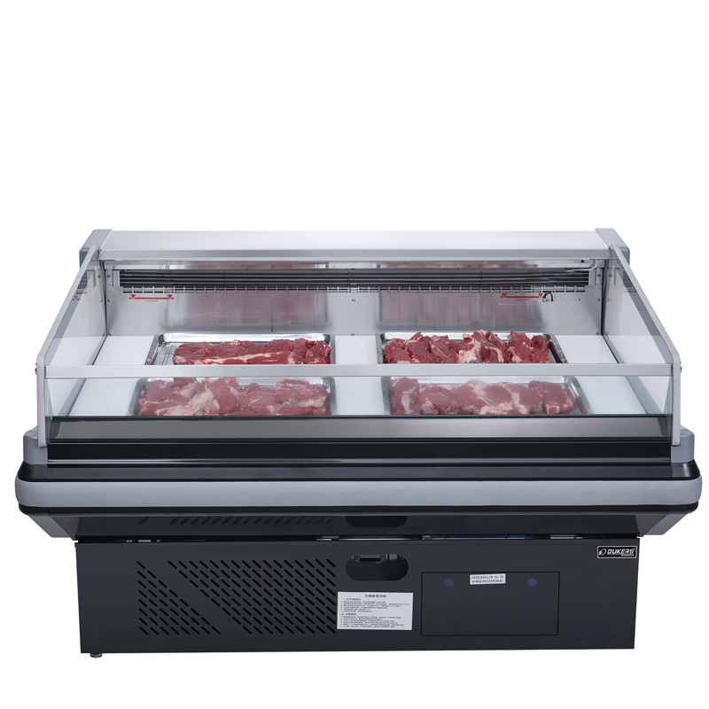 Top Open Commercial Display Refrigerator Fresh Meat Showcase Chiller Butcher Fresh Fish Display Counter