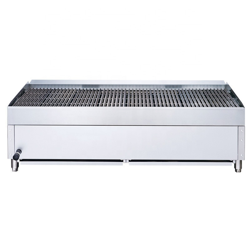 48 Inches Outdoor BBQ Charbroiler Commercial Griddle Barbecue Grill Commercial Charbroiler Gas Grill Stainless Steel Gas Grill