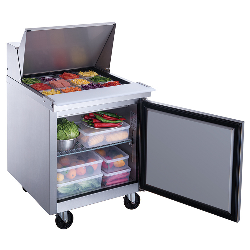 Sandwich Prep Table Refrigerated Commercial Salad Prep table refrigerator Stainless steel food prep refrigerator