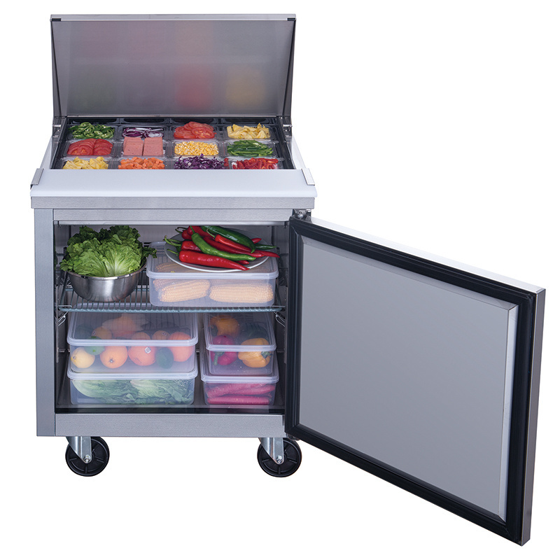 Sandwich Prep Table Refrigerated Commercial Salad Prep table refrigerator Stainless steel food prep refrigerator