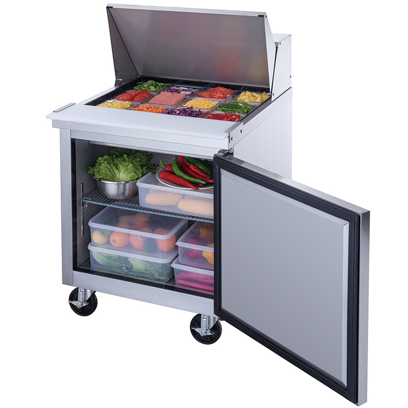 Sandwich Prep Table Refrigerated Commercial Salad Prep table refrigerator Stainless steel food prep refrigerator