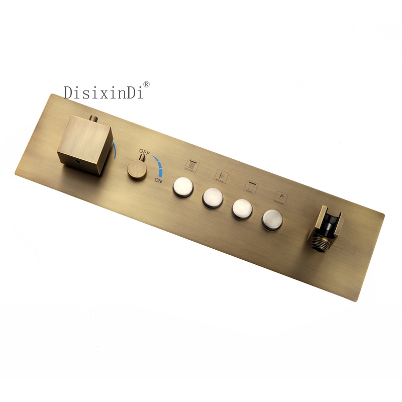 Sanitary Fitting High Quality Thermostatic Mixing Water Valve 4 Way Diverter Water Flow Lever Shower Controller