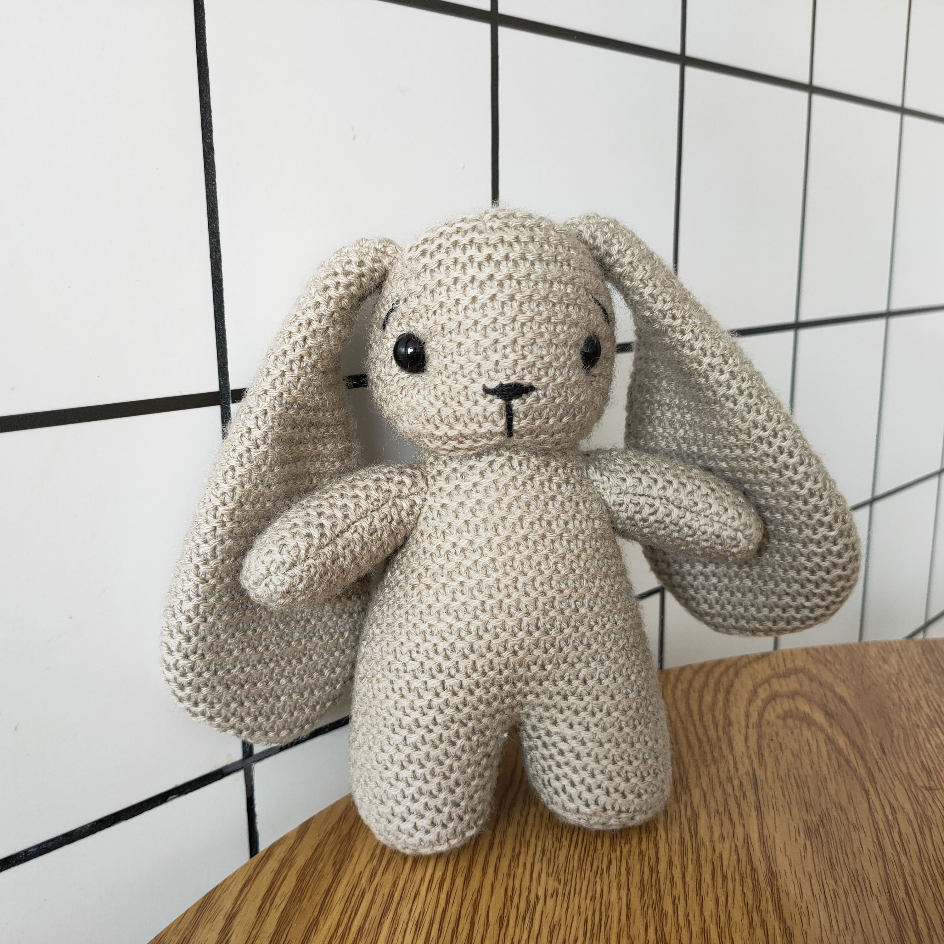 baby amigurumi bunny long ears amigurumi doll crochet baby Toy rabbit for Santa Christmas