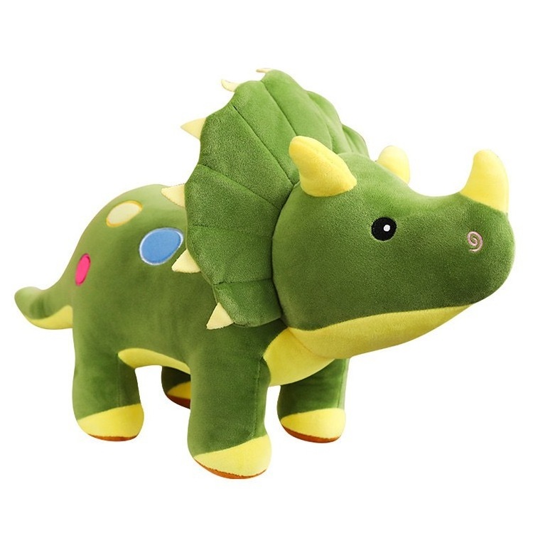 80cm HOT SELL Triceratops dinosaur doll creative dinosaur plush toy Tyrannosaurus rex doll children's birthday gift doll