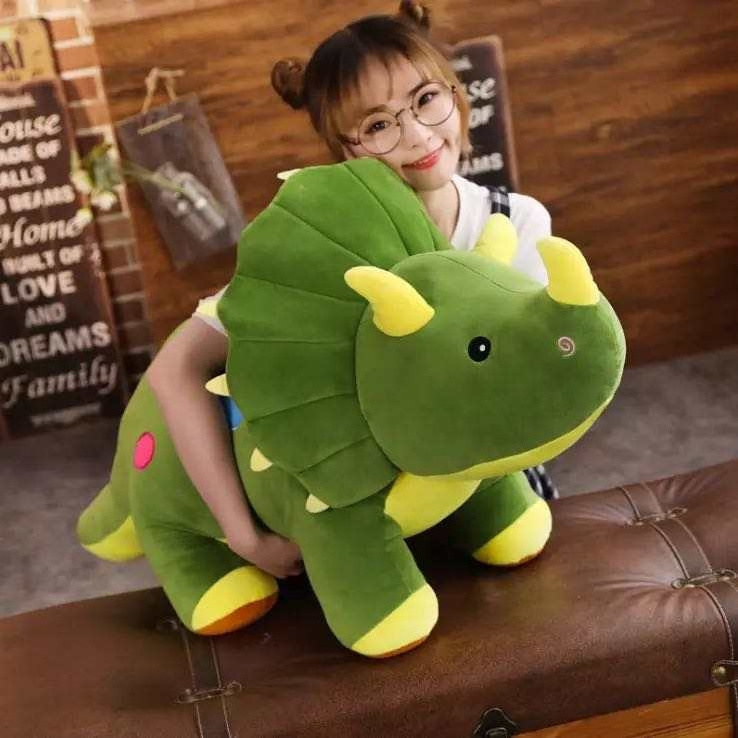 80cm HOT SELL Triceratops dinosaur doll creative dinosaur plush toy Tyrannosaurus rex doll children's birthday gift doll