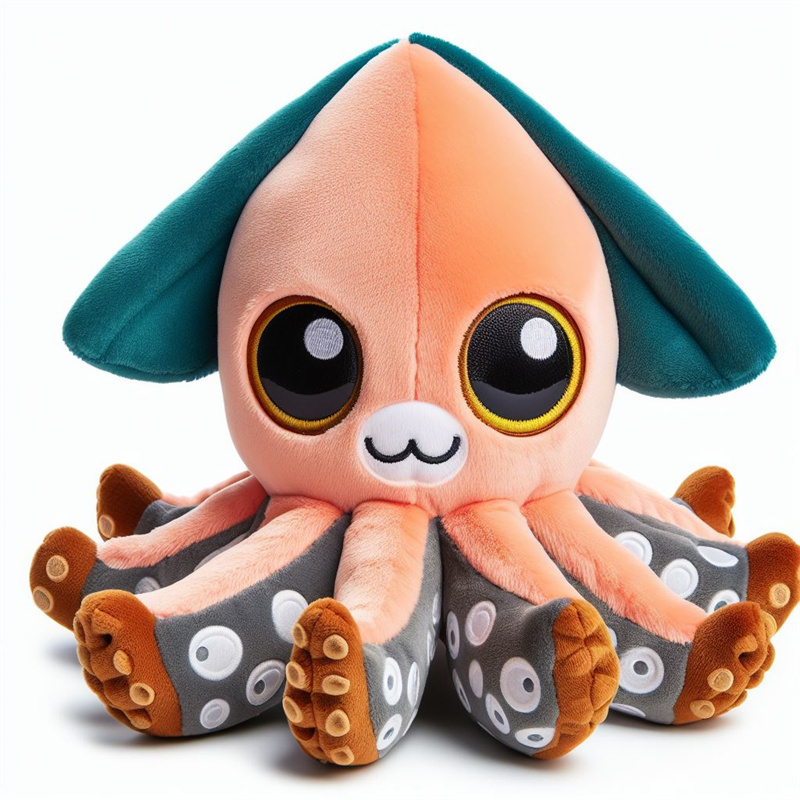 Manufacturer wholesale pink green blue orange dog octopus plush toys