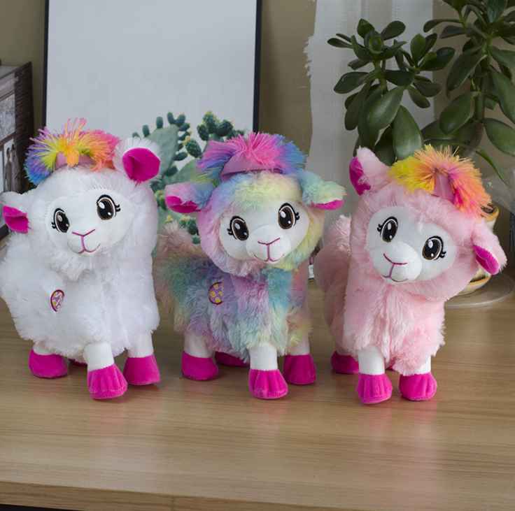 Plush Electric Baby Music Llama Alpaca plush soft Toys Pets Alpacas with Shake Heads and Twist Buttocks