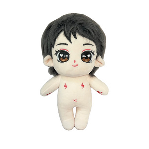 New Fashion Lovely Vertical Customized Small Plush Doll Naked Can Be Changed Into Clothes Kpop Plush Idol Doll