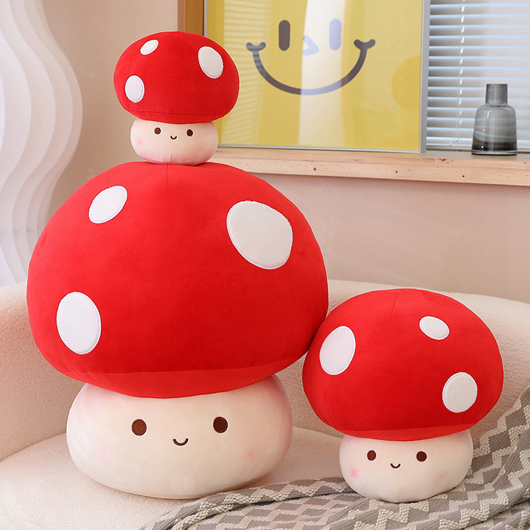 Lifelike mushrooms succulents plant plush stuffed decorative toys Kids Lovely Cartoon decorative dolls stuffed plush pillow toy