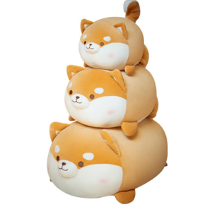 Hot Sale Kawaii Fat Shiba inu Stuffed Plush Toys Boyfriends Comfortable Simulation Corgi Dog Shape Sleeping Pillow