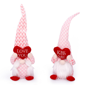 Valentine Day Gnomes Plush Faceless Doll Figurines Toy Decorations Lover Valentines Day Gift