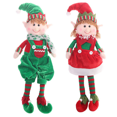 New Christmas products Christmas hanging leg elf sitting doll ornaments children's gifts elf doll ornaments