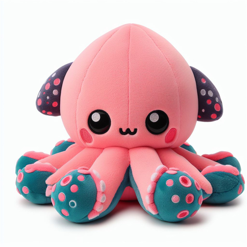 Manufacturer wholesale pink green blue orange dog octopus plush toys