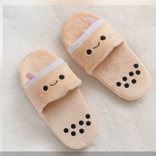 2021 Hot Sale Product Bubble Toes Shoes Boba Slippers boba plush