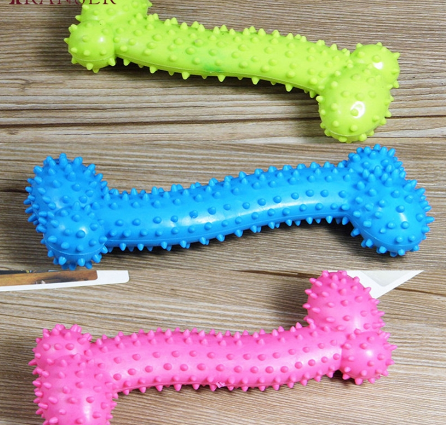 Transer Dog Toy Rubber Pet Bite Molar Tooth Squeak Chew Toys For Large Small Dogs Cat Outdoor Training Fun Pet Supply