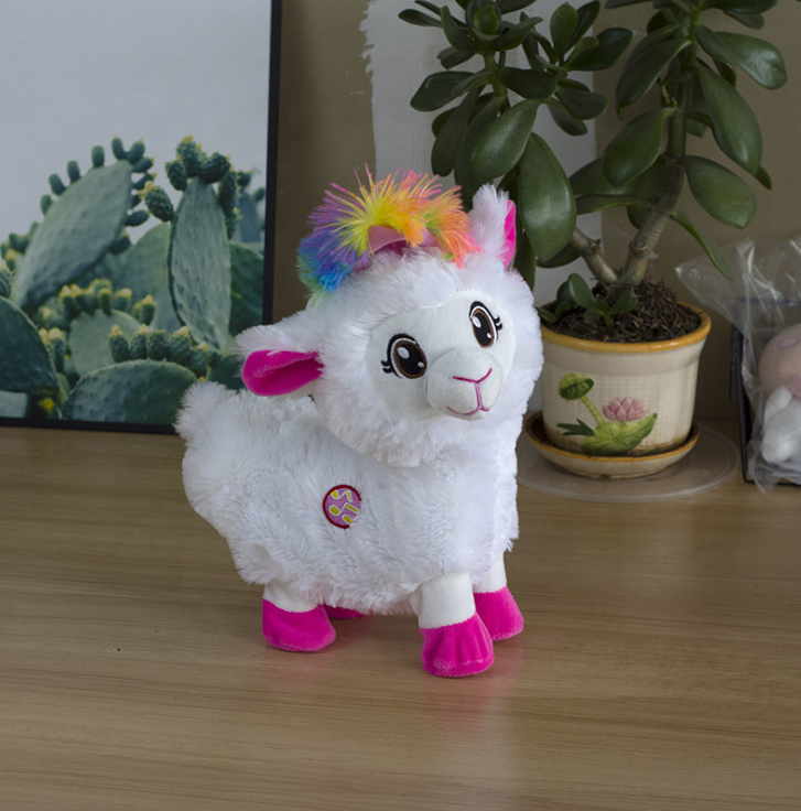 Plush Electric Baby Music Llama Alpaca plush soft Toys Pets Alpacas with Shake Heads and Twist Buttocks