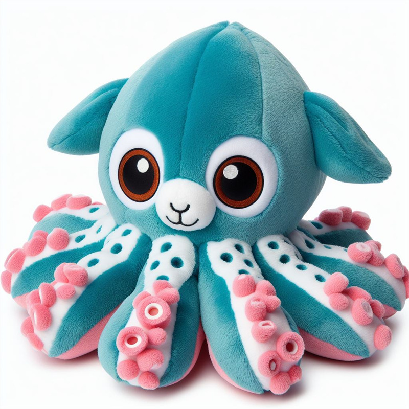 Manufacturer wholesale pink green blue orange dog octopus plush toys