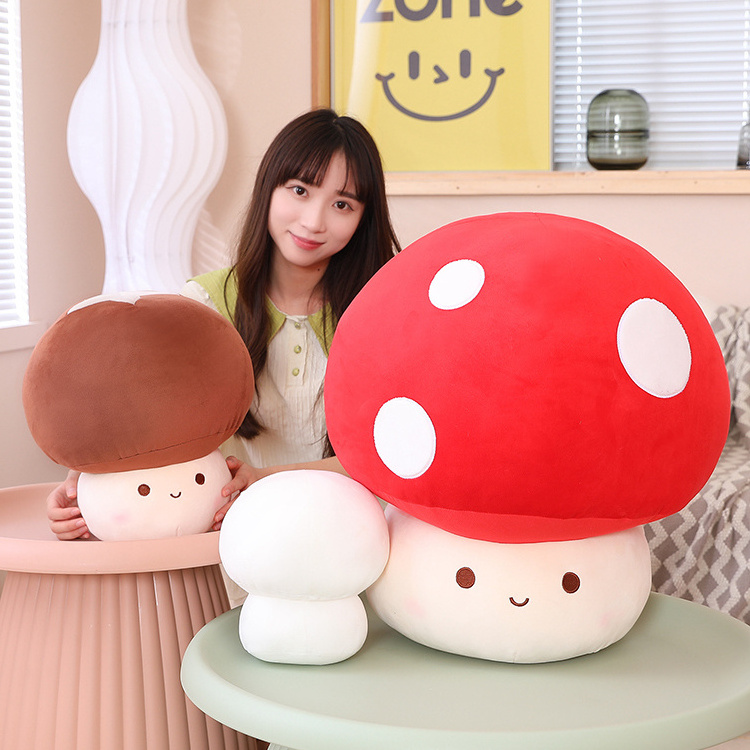 Lifelike mushrooms succulents plant plush stuffed decorative toys Kids Lovely Cartoon decorative dolls stuffed plush pillow toy