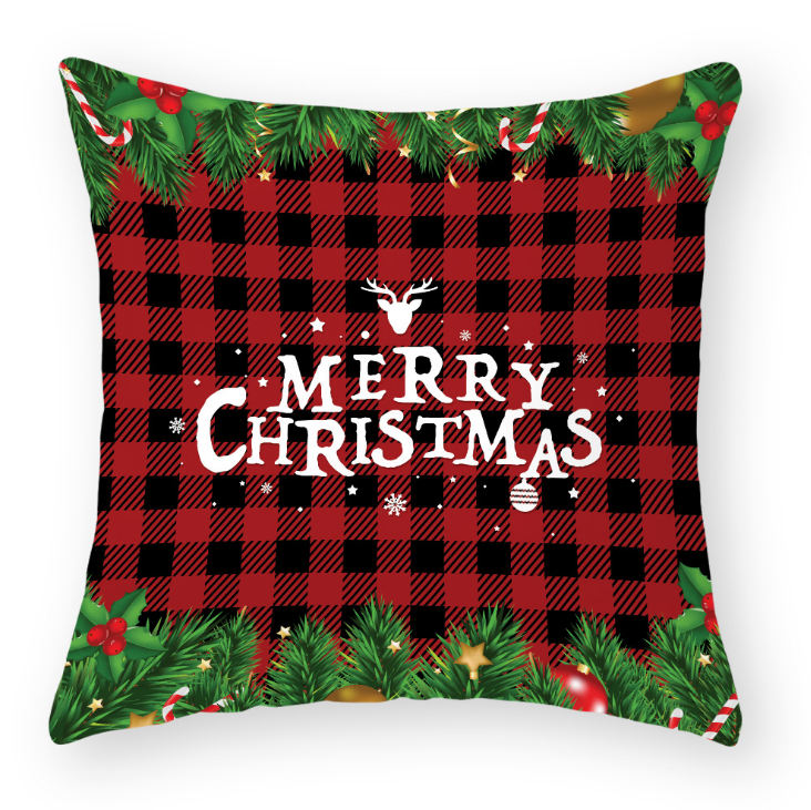 christmas pillow case cover cushion wholesale sofa home decoration velvet pillow case