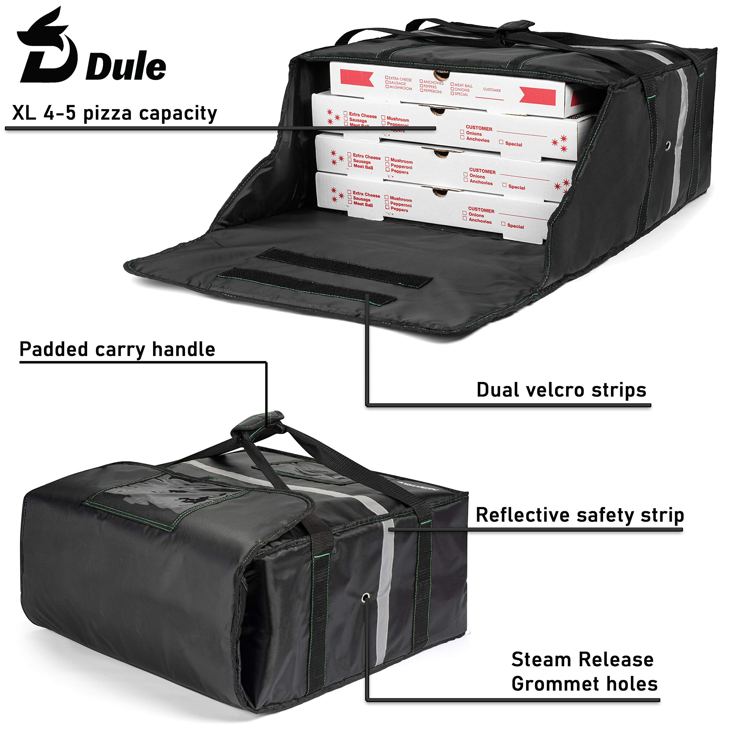 Motorbike Insulated Pizza Food Delivery Bag for Pizza Hut,Motorcycle Pizza Thermal Carry Bag for U ber