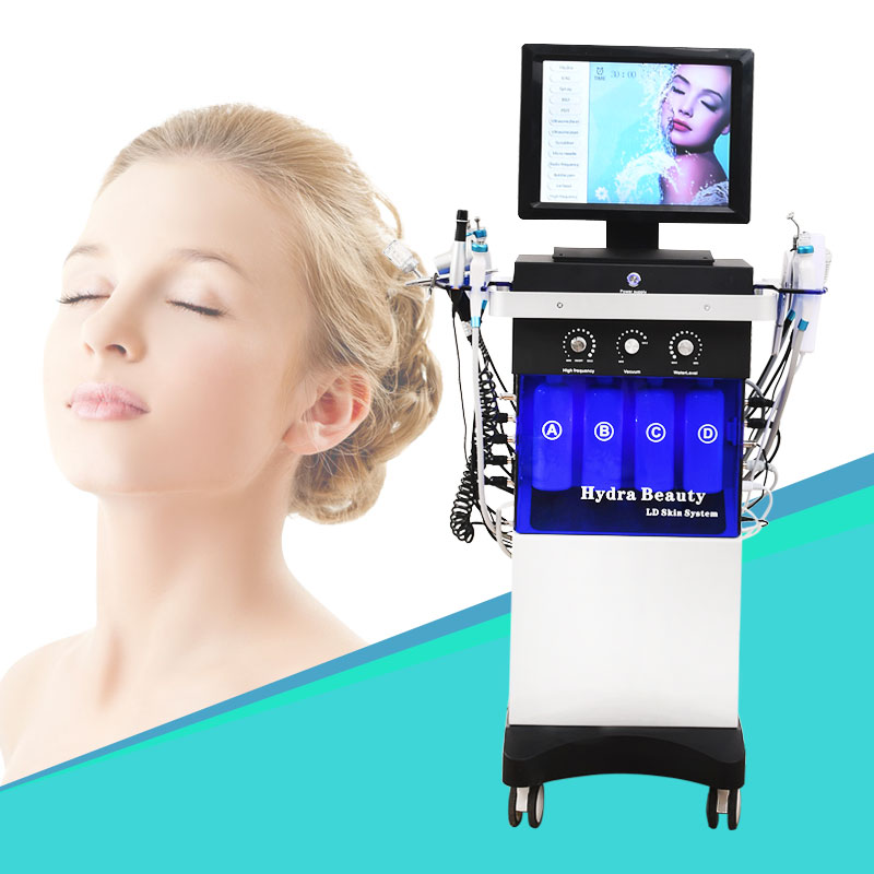 14 In 1 Hydro Microdermabrasion Oxygen Jet Aqua Facials Skin Care Cleaning Hydra Dermabrasion Hydrofacial Machine