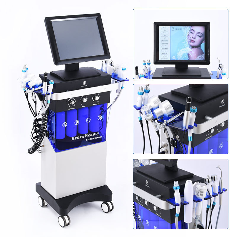 High Quality Water HydroFacial Machine Rf Skin Tightening Clean Blackhead Remover Oxygen Galvanic Hydra Beauty Facial Machine