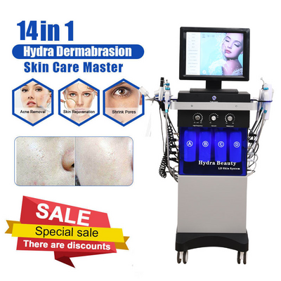 14 In 1 Hydro Microdermabrasion Oxygen Jet Aqua Facials Skin Care Cleaning Hydra Dermabrasion Hydrofacial Machine