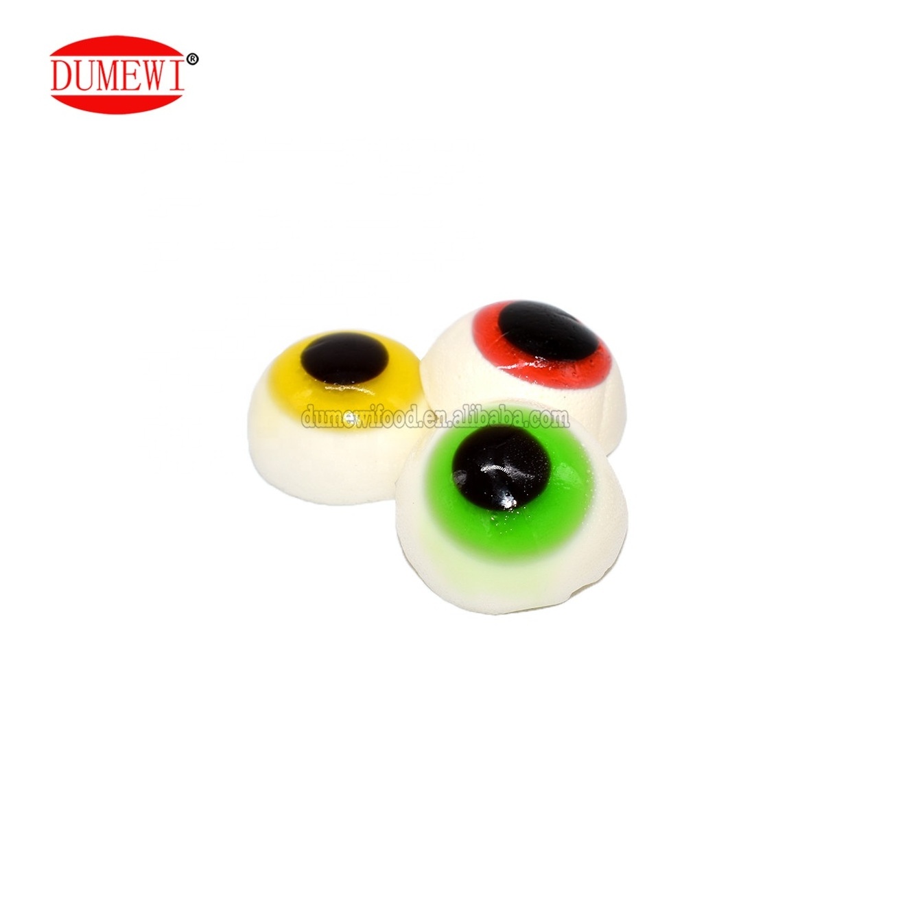 lovely one eye monster gummy candy Halloween candies and sweets 3D eyes shape gummy candy