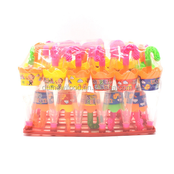 Wholesale Colorful Plastic Bottle Mini Umbrella Pressed Toy Candy