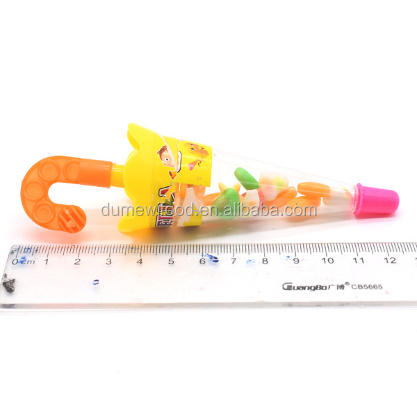 Wholesale Colorful Plastic Bottle Mini Umbrella Pressed Toy Candy