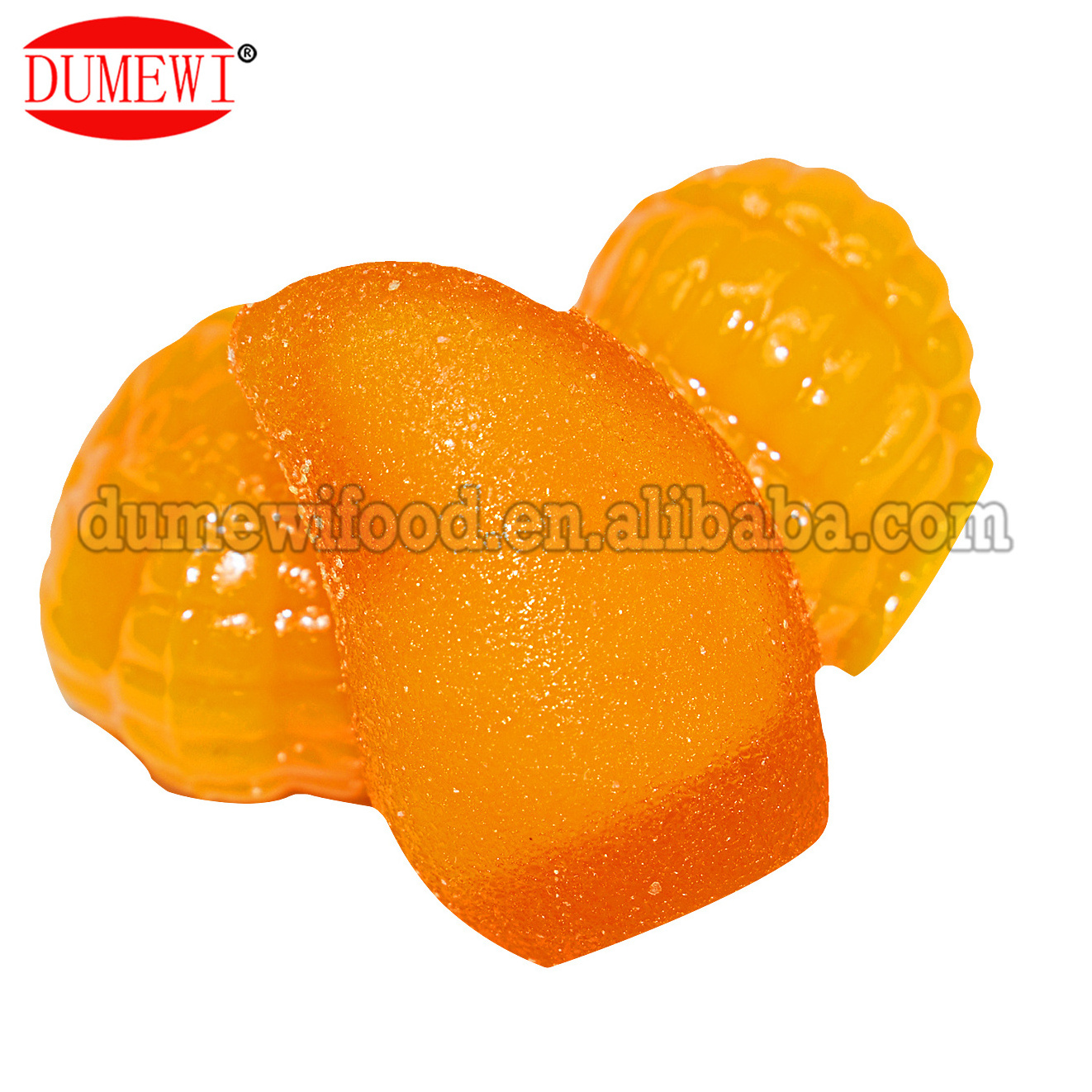 High-quality Peeled Mango Juice Candy Peeled Orange Flavor Jelly Gummies