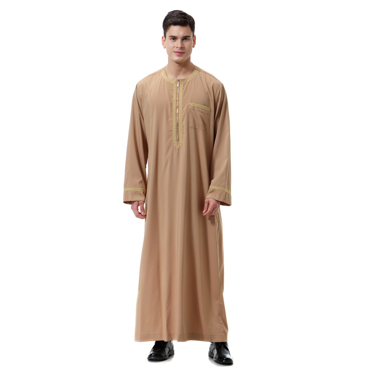 Hot Wholesalers Al Aseel Muslim Thobe for Men Islamic Prayers Modest Men Dubai Clothes Muslim Robe