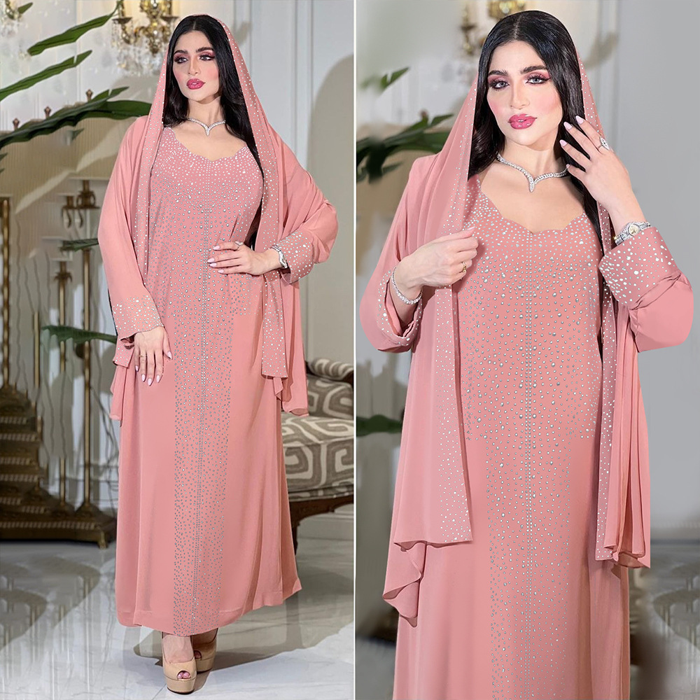 Eid Dubai Abaya 2024 Luxurious Prayer Abaya Ladies Dresses Elegant Muslim Women Clothing Muslim Dress Cheap