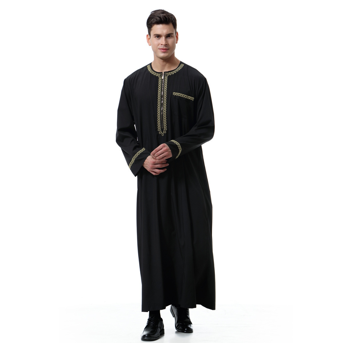 Hot Wholesalers Al Aseel Muslim Thobe for Men Islamic Prayers Modest Men Dubai Clothes Muslim Robe