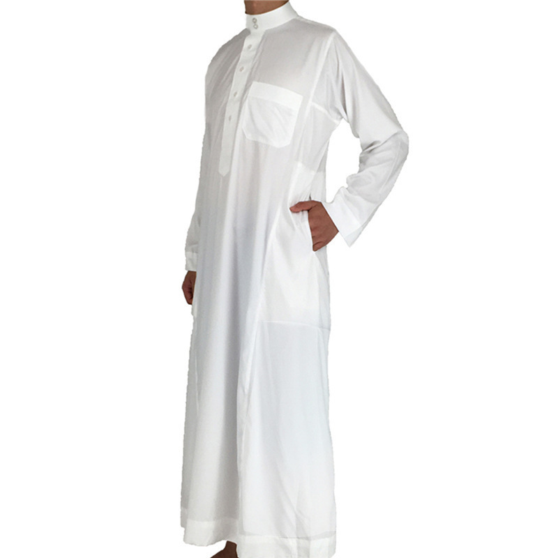 Wholesalers Cheap White Thobe Men Muslim Clothing Islamic Traditional Muslim Clothing for Men