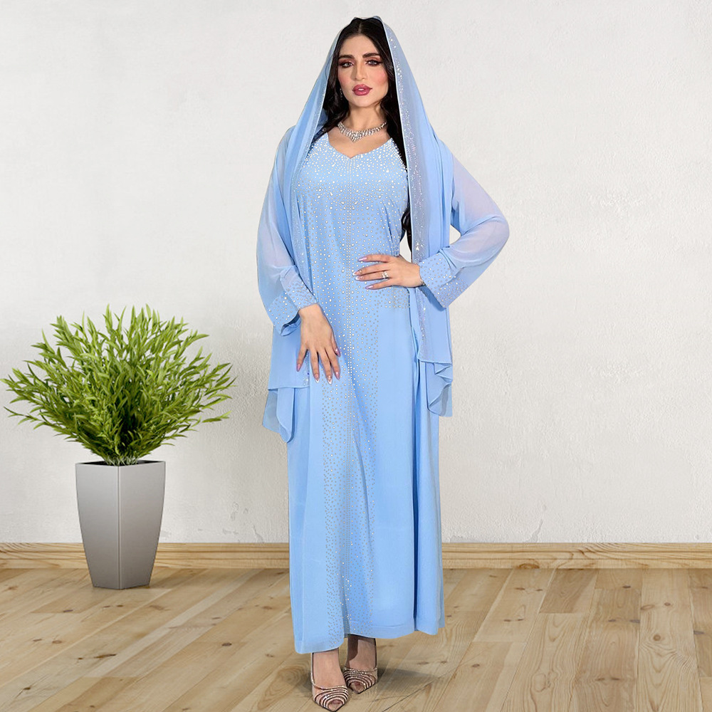 Eid Dubai Abaya 2024 Luxurious Prayer Abaya Ladies Dresses Elegant Muslim Women Clothing Muslim Dress Cheap