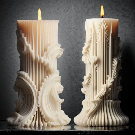 DUMO Pillar Candle Molds Custom Design Luxury Silicone Mould for Candle Making DIY Molde de Silicona Para Velas