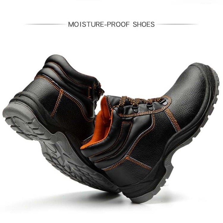 Heavy Duty Steel Toe Boots Shoes Mens Safety Shoes Industries Leather Working Shoes For Men Boots Construction Boot