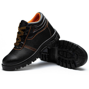 CE Oil Water Resistant Anti Slip Work Shoes Steel Toe Puncture Proof Men Industrial Construction Safety Shoes Boots S3